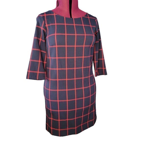 MNG Casual by Mango Plaid Shift Mini Dress (Size M) - Picture 1 of 6